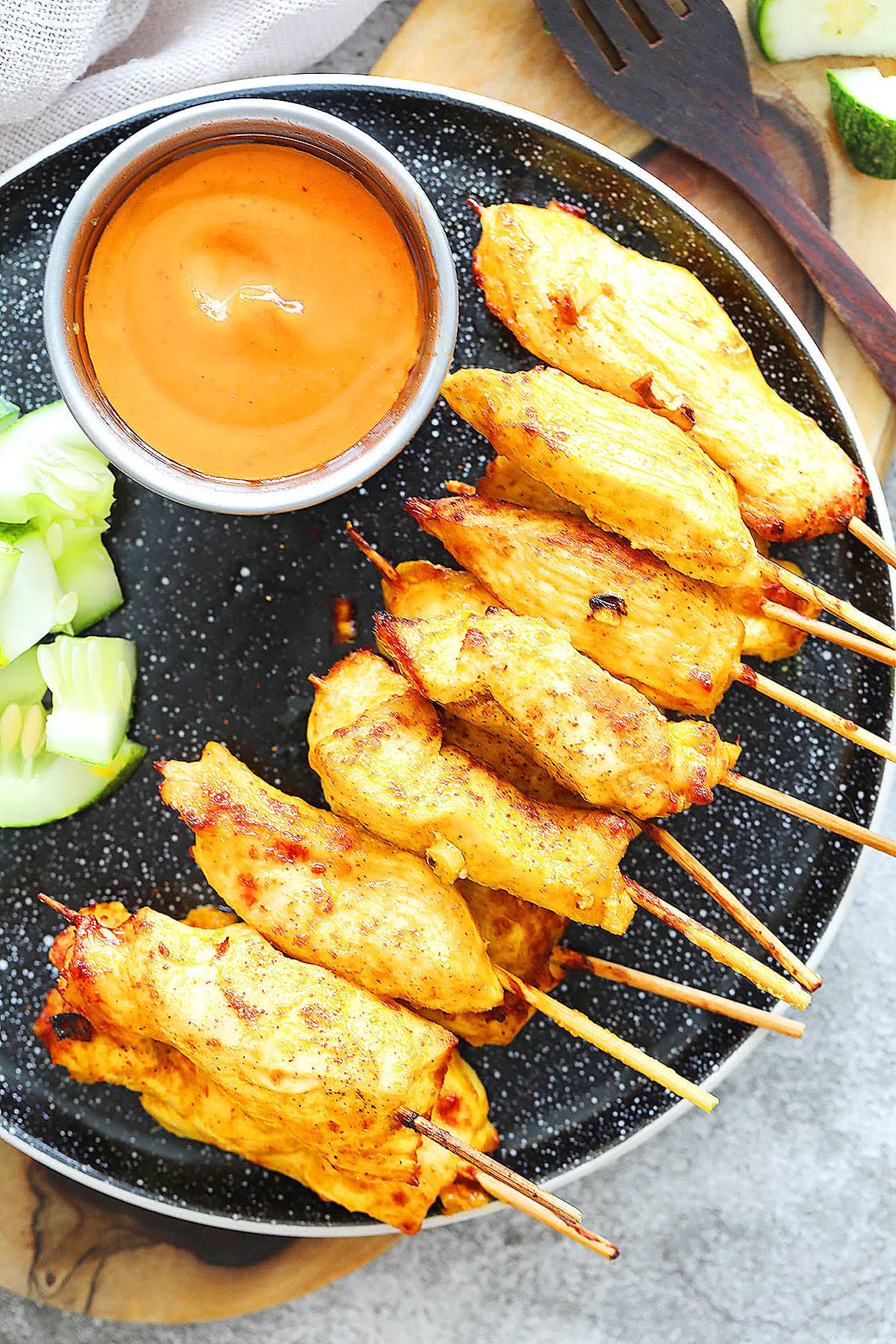 Air Fryer Thai Chicken Satay