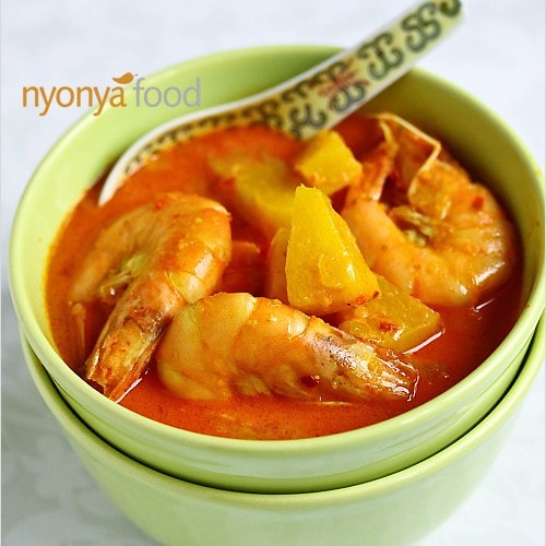 Pineapple Prawn Curry (Udang Masak Lemak Nenas)