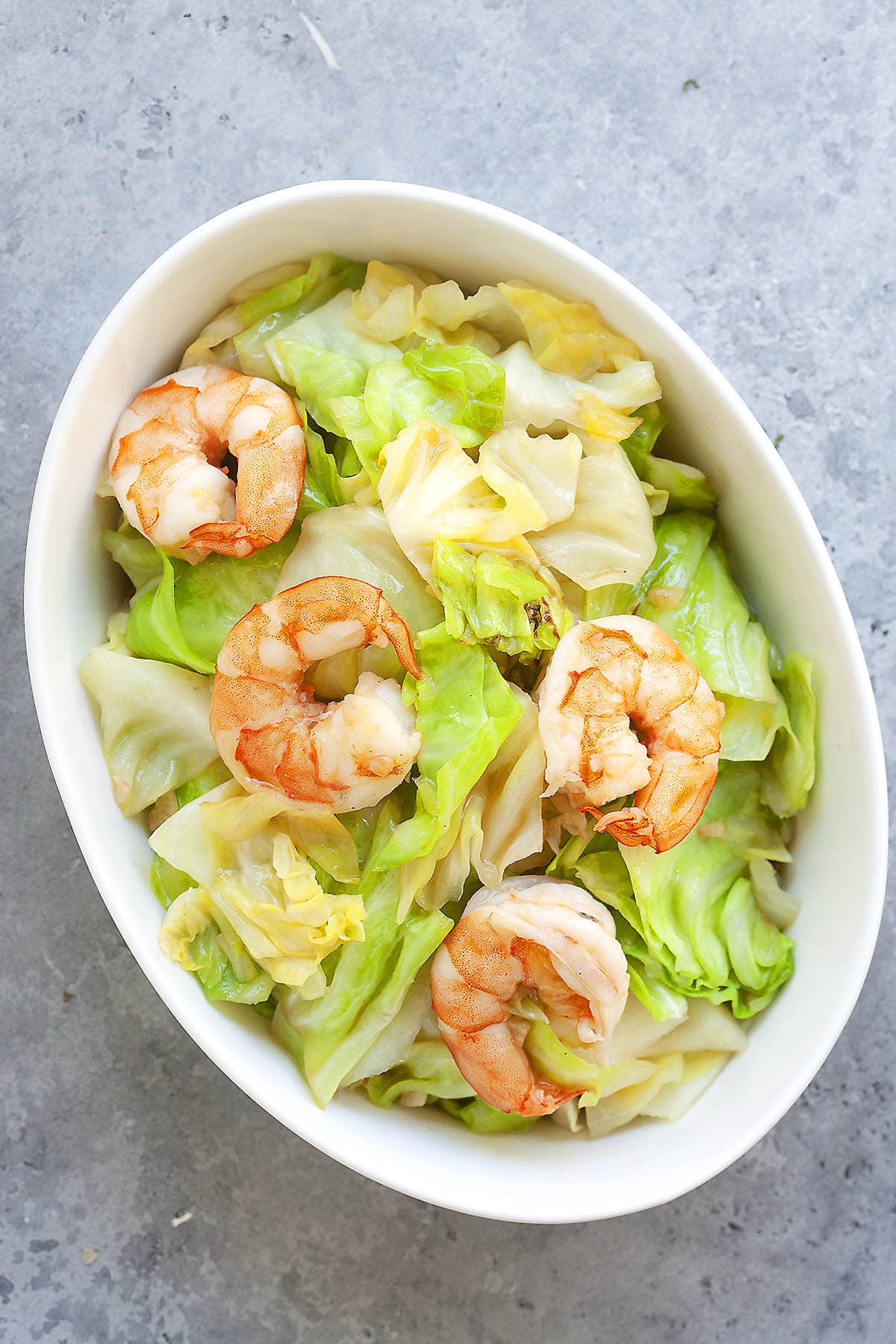 Sautéed Cabbage with Shrimp