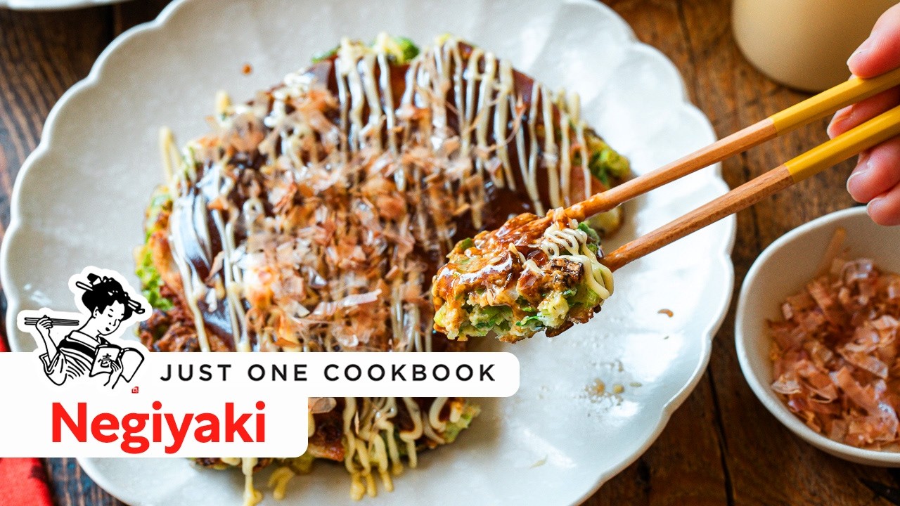 Negiyaki (Japanese Scallion Pancake)