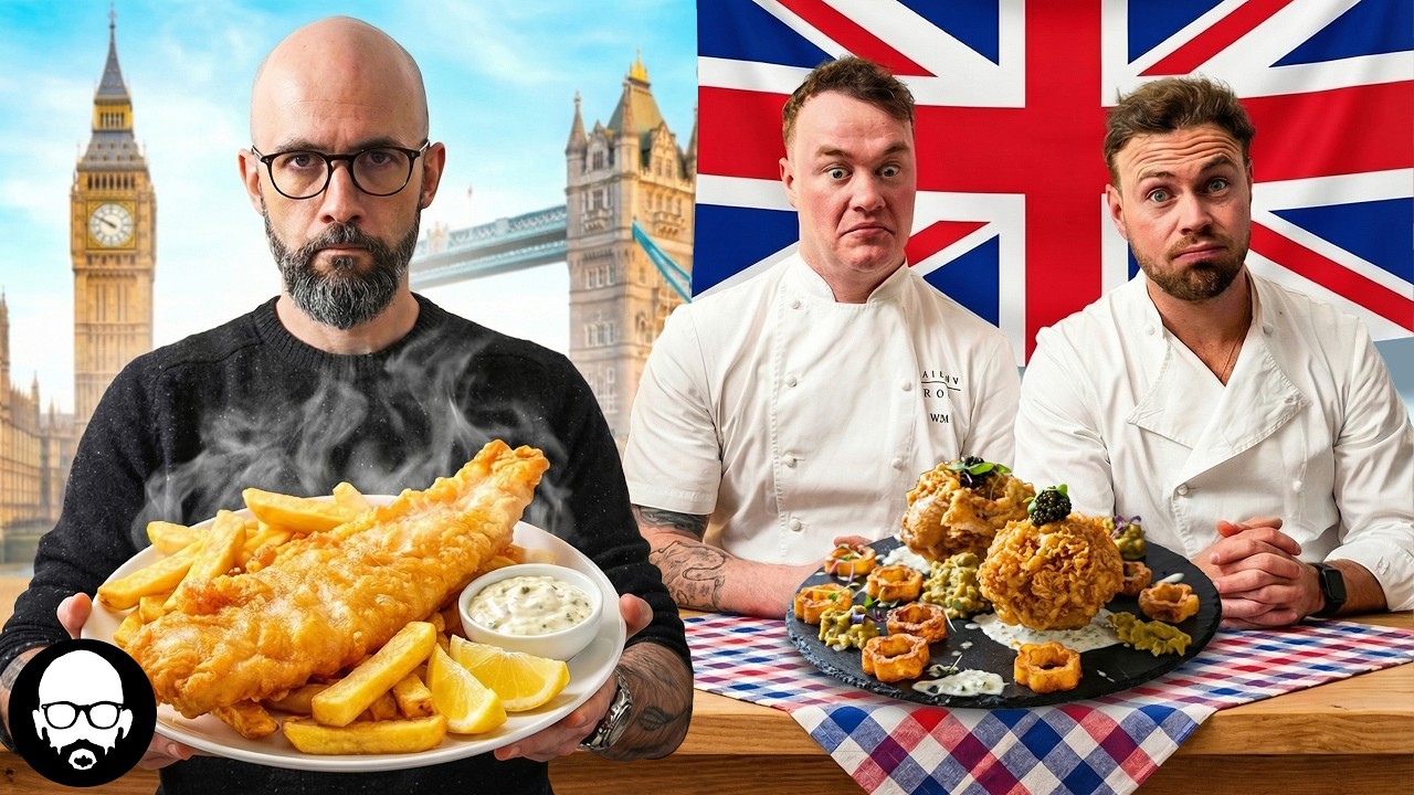Michelin Star Fish and Chips with Mushy Peas and Tartar Sauce