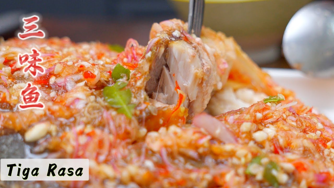 Fried Golden Pomfret with Three-Flavor Sauce (Tiga Rasa)